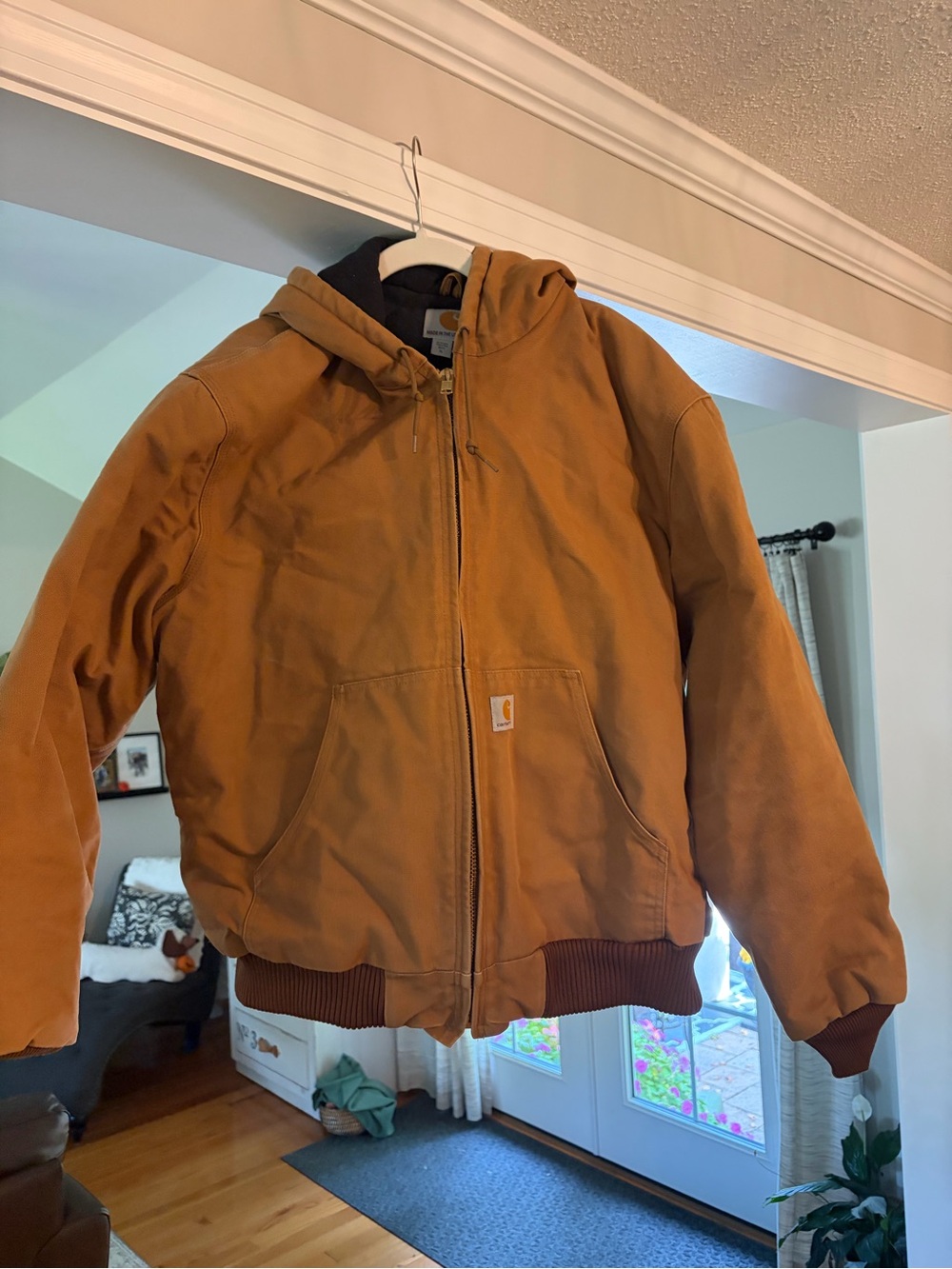 Carhartt J140 BRN Helmets to Hardhats Active Jacket USA XL Regular